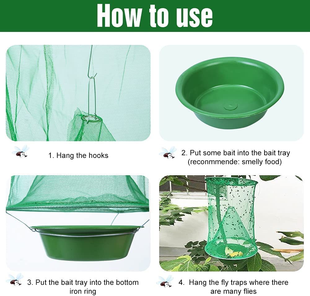 Reusable Hanging Fly Net Catcher