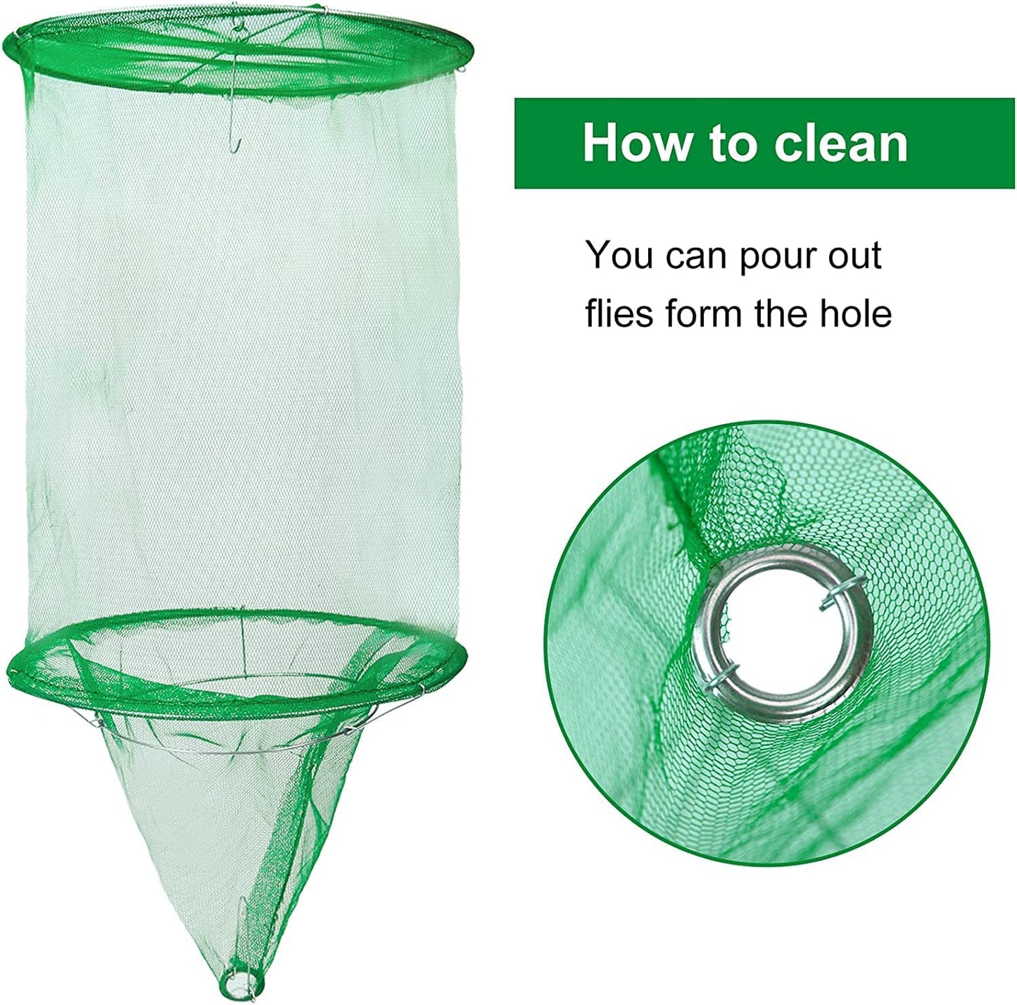 Reusable Hanging Fly Net Catcher