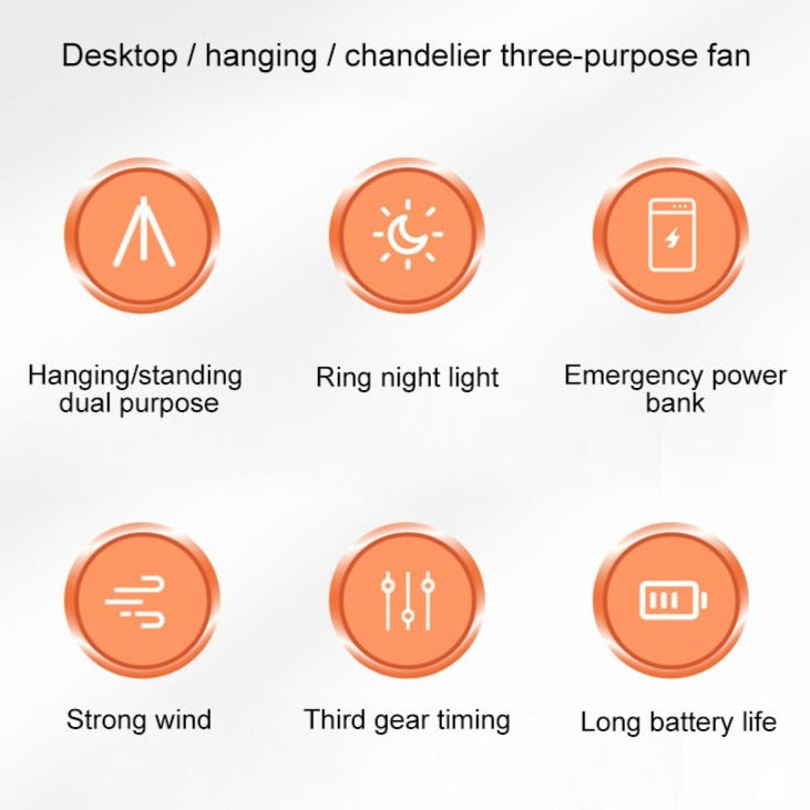 Rechargeable Camping Fan