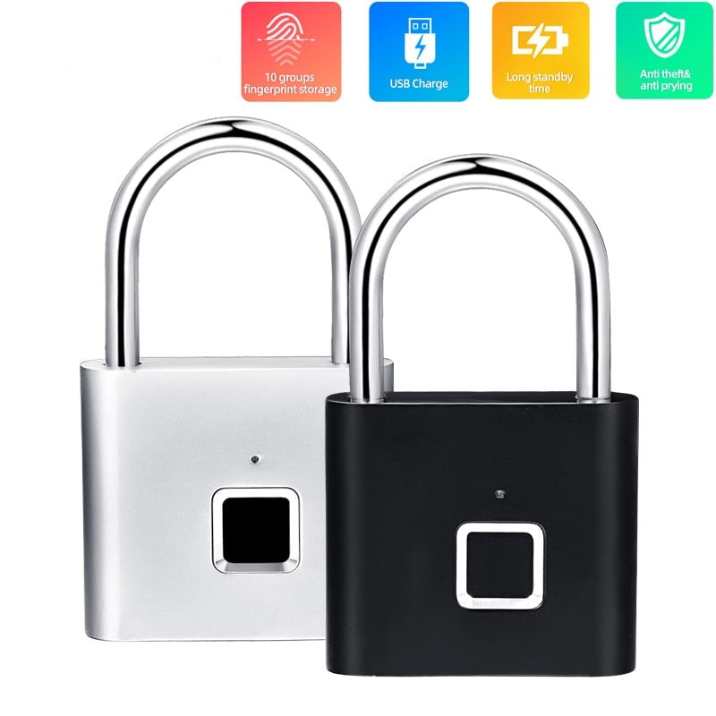 Keyless Fingerprint Smart Padlock