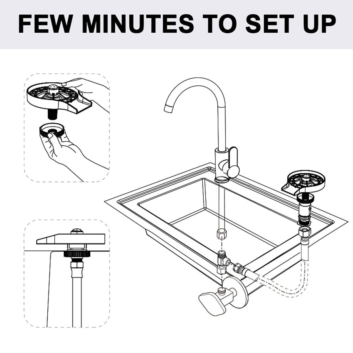 High Pressure Glass Rinser