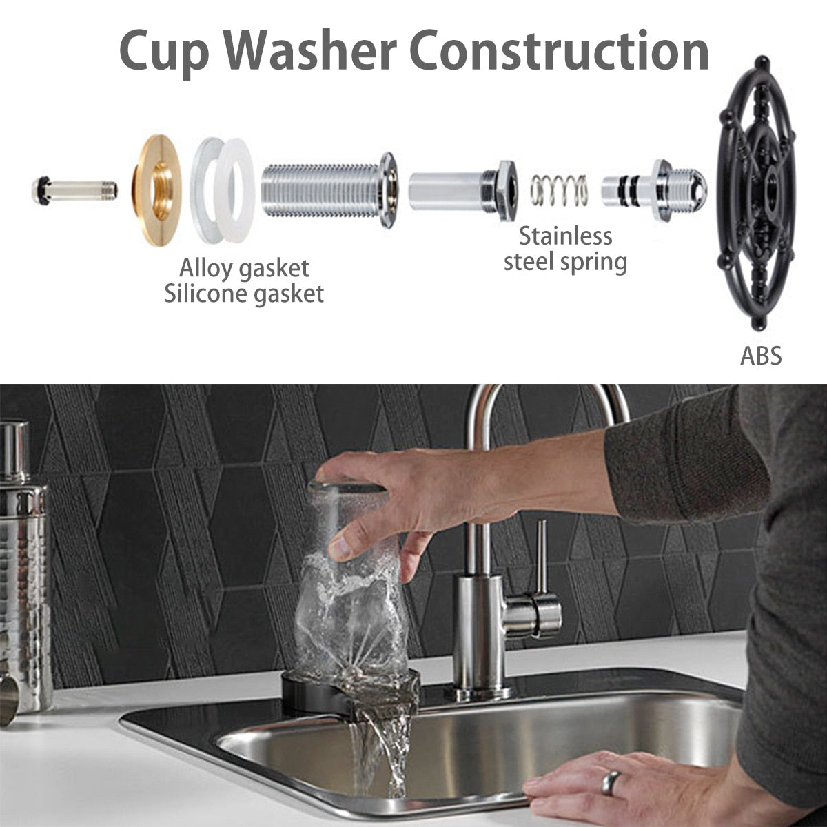 High Pressure Glass Rinser