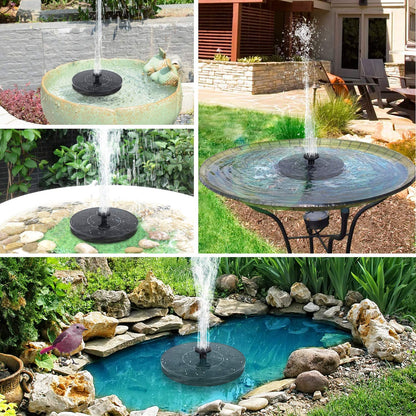 Floating Solar Garden Fountain