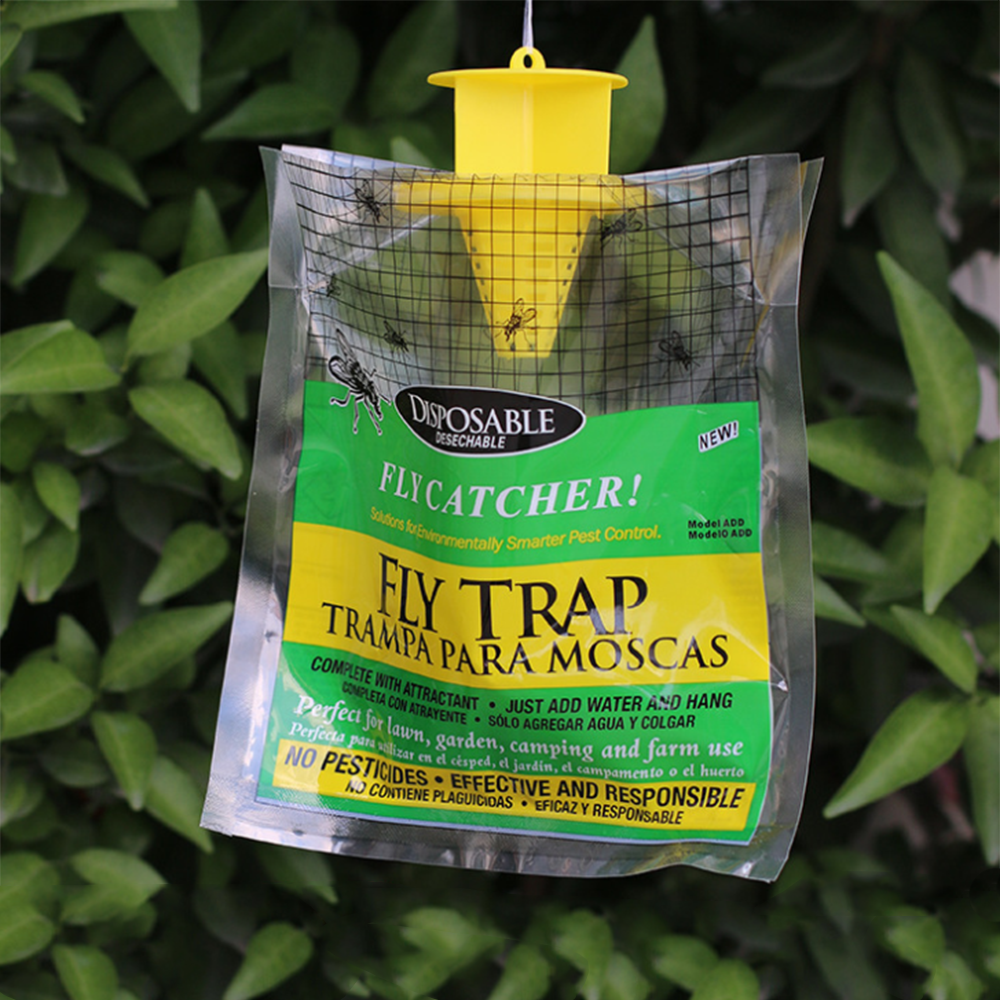 Disposable Fly Trap Non Toxic Outdoor Insect Killer Catcher Bag