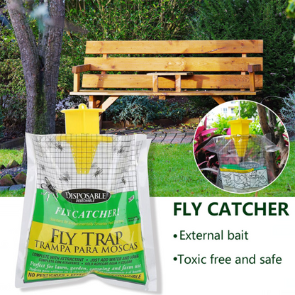 6 Pcs Hanging Fly Catcher Bag