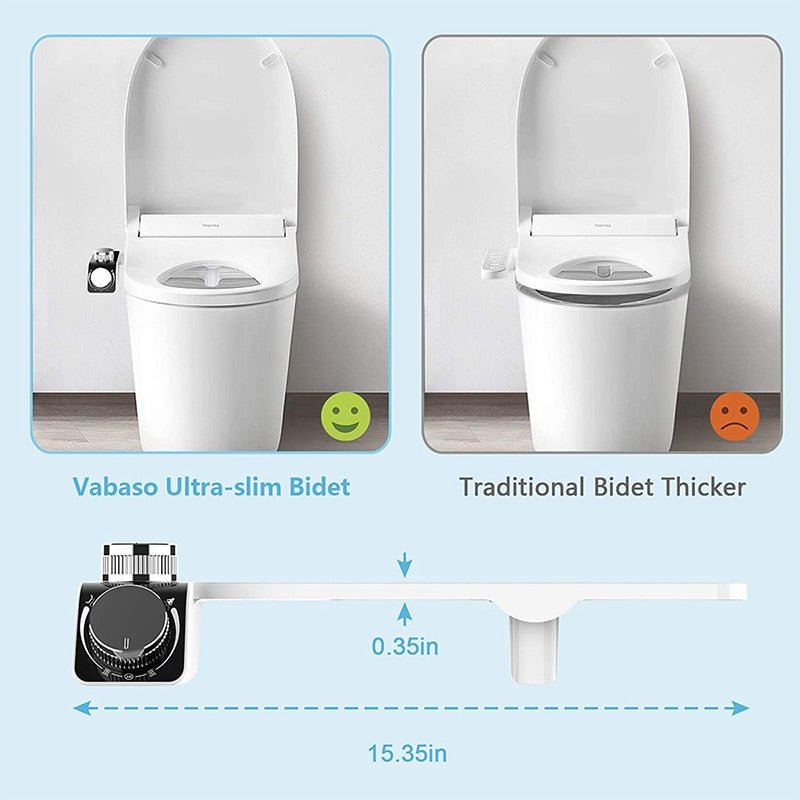 Hot & Cold Bidet Toilet Seat Attachment